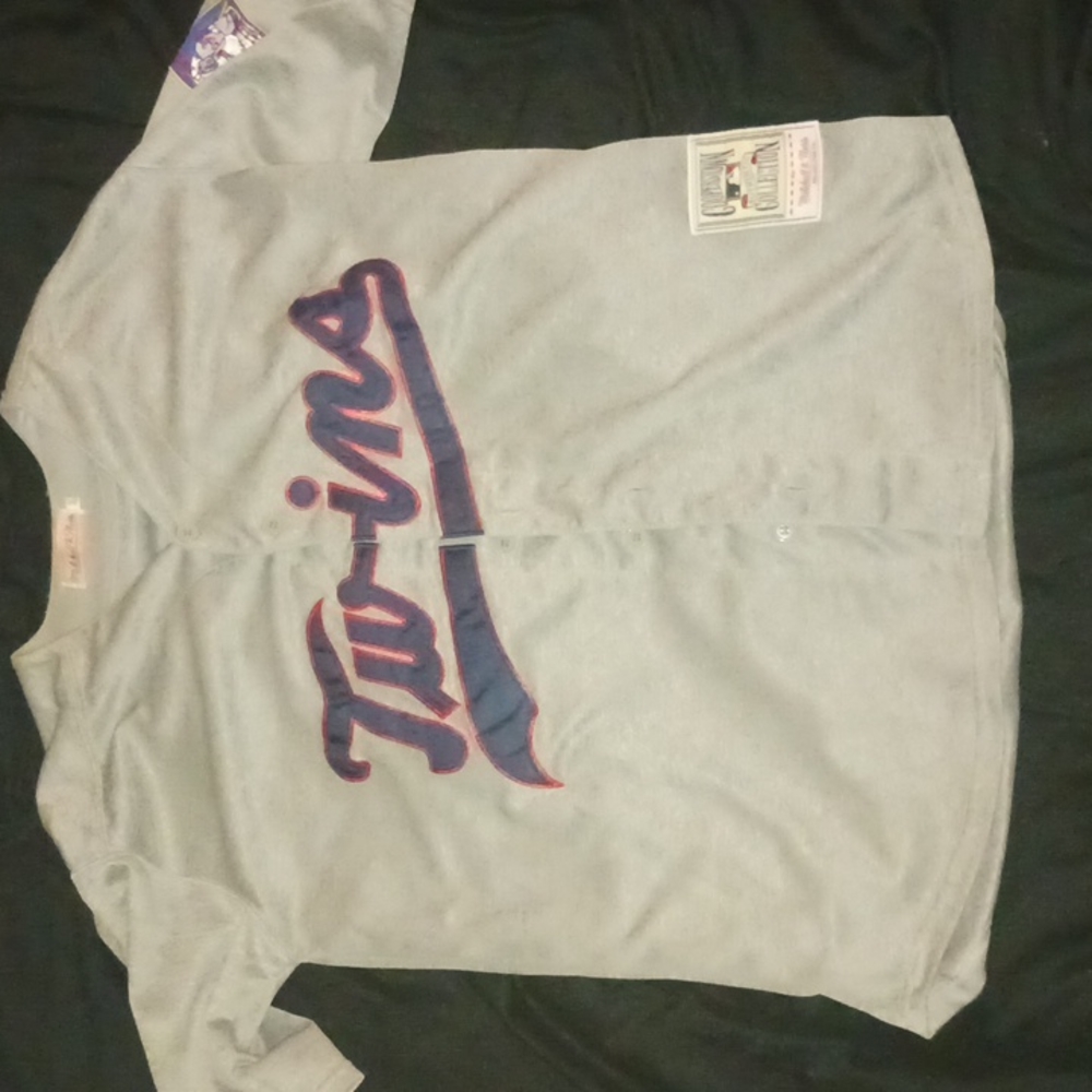  Mitchell And Ness 1969 Twins #29 Rod Carew Grey Throwback Stitched MLB Jersey 